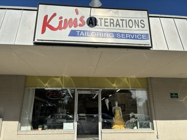 Kim's Alterations storefront on Largo Dr, Savannah — look for our sign from the road